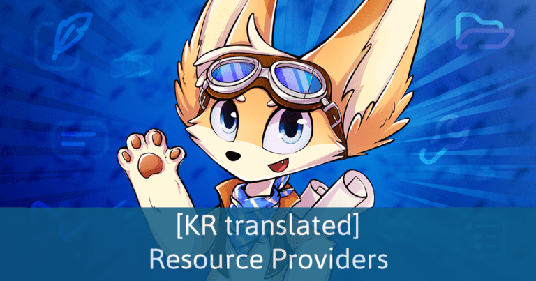 나니노벨 Resource Providers